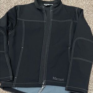 Marmot Women's Black Jacket with Contrast Stitching